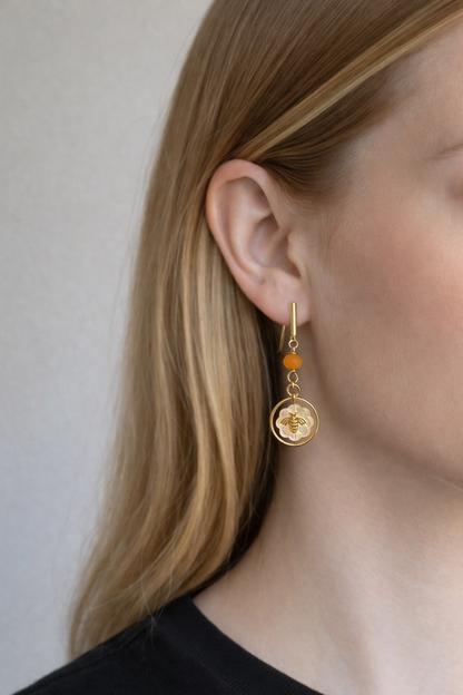 Bee Radiant- Honeylight Earrings