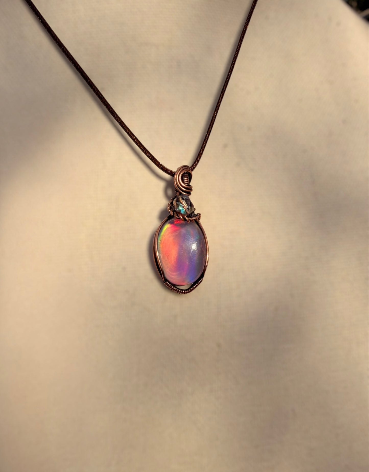Aura Opal Doublet Pendants