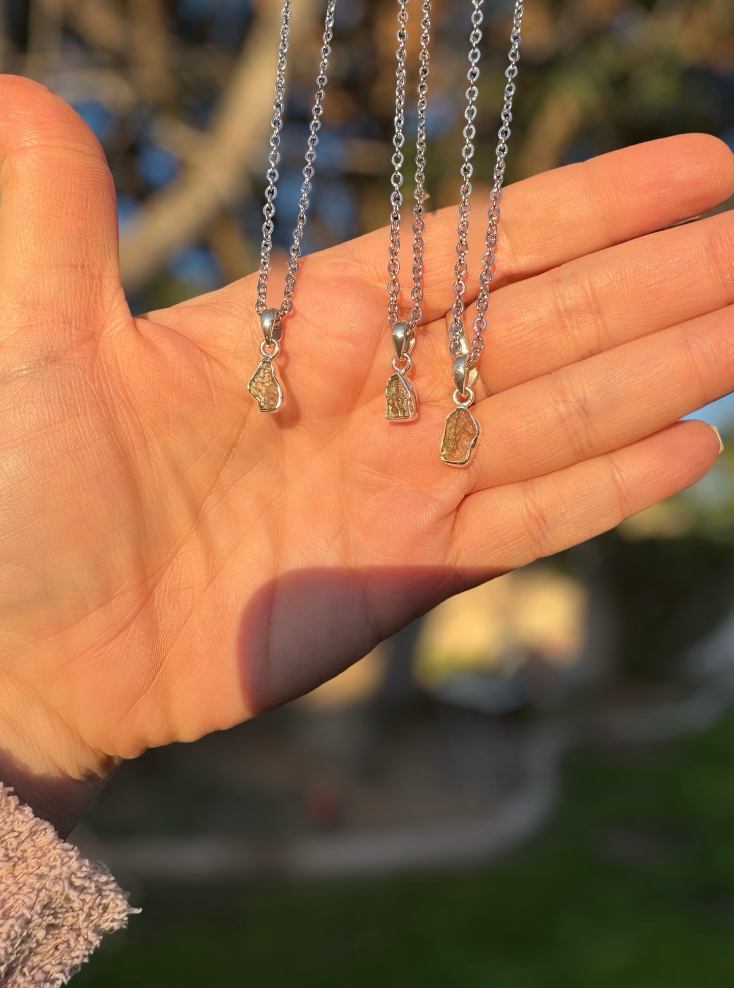 Mini Moldavite Pendants