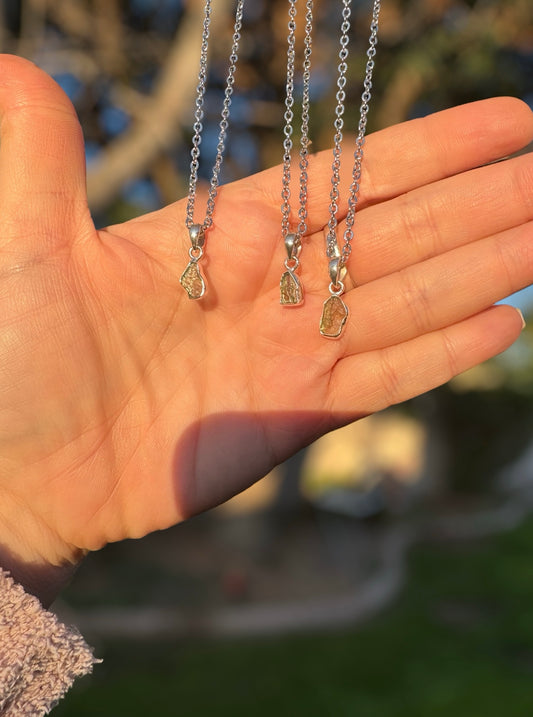 Mini Moldavite Pendants