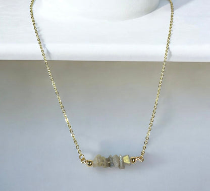 Labradorite Numerology Necklace – Intuition, Transformation & Protection