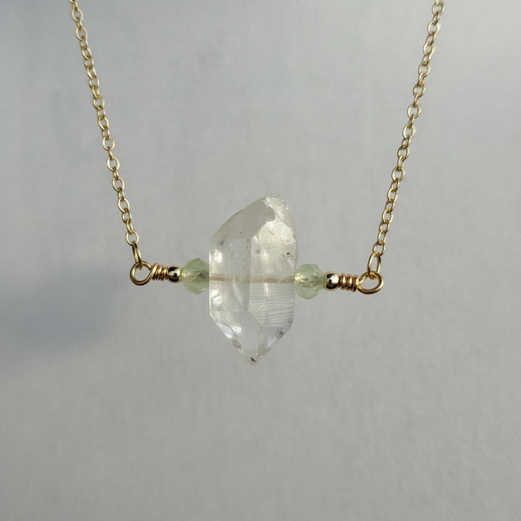 Diamond Point Collection: Quartz + Prehnite