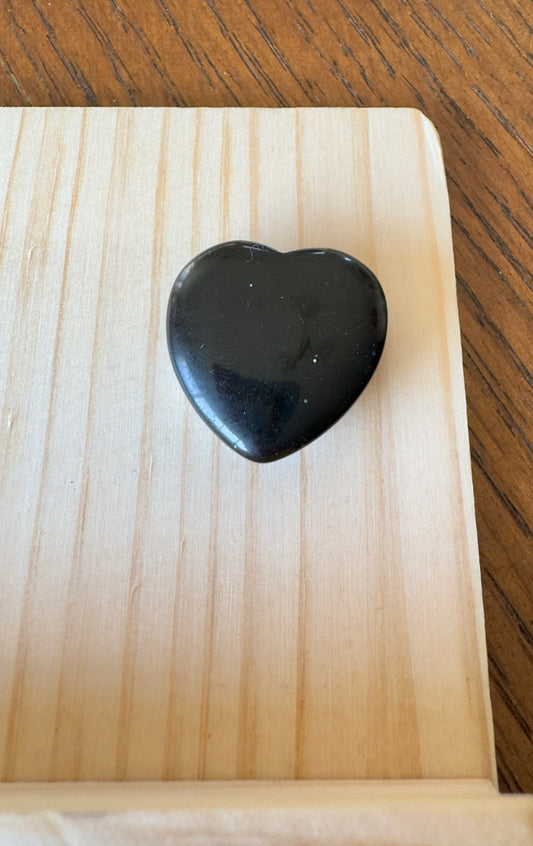 Black Obsidian Heart Magnet