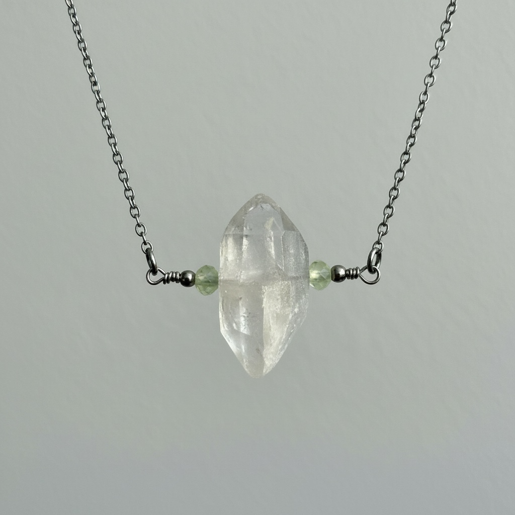 Diamond Point Collection: Quartz + Prehnite