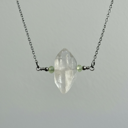 Diamond Point Collection: Quartz + Prehnite