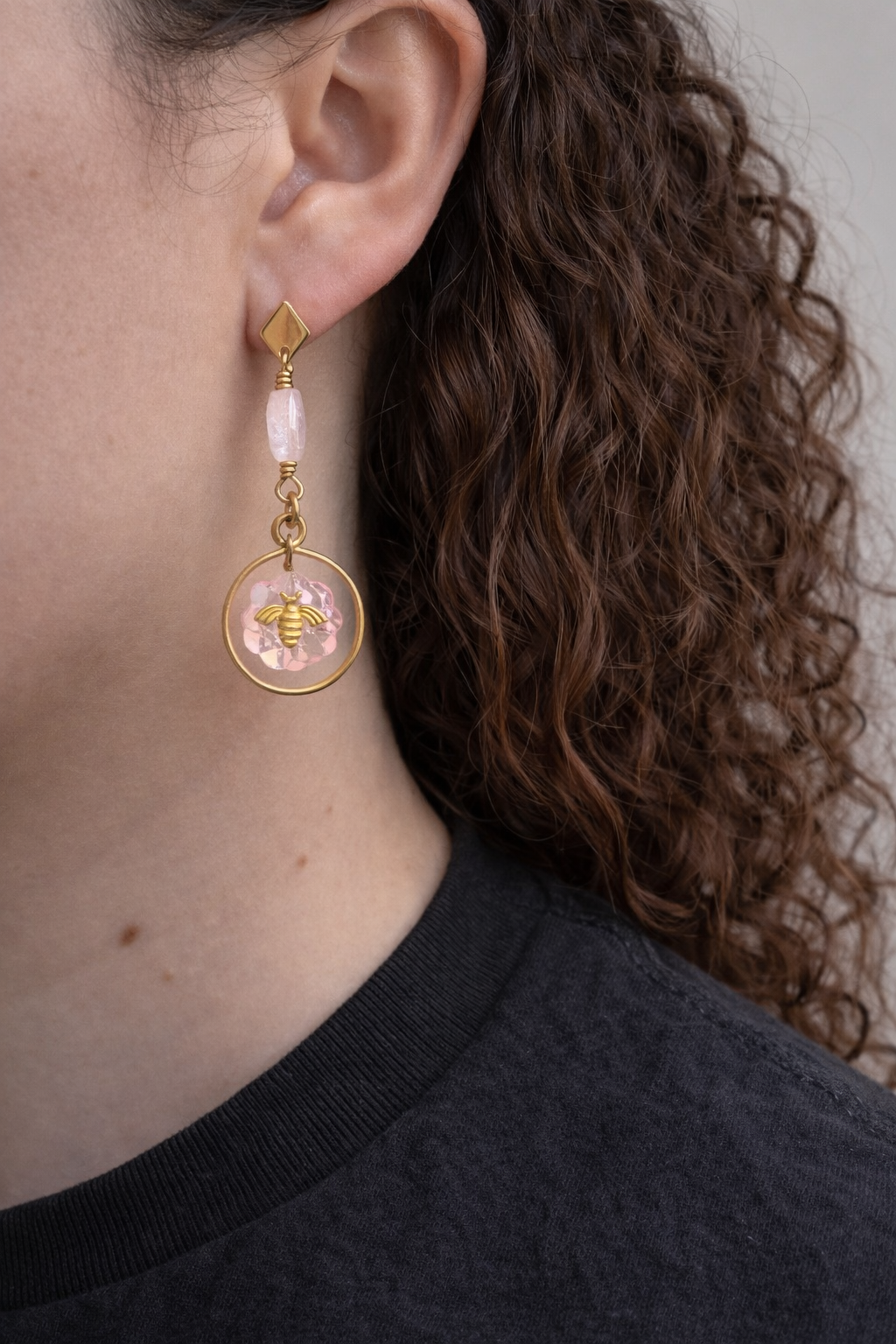 Bee Radiant- Honeylight Earrings