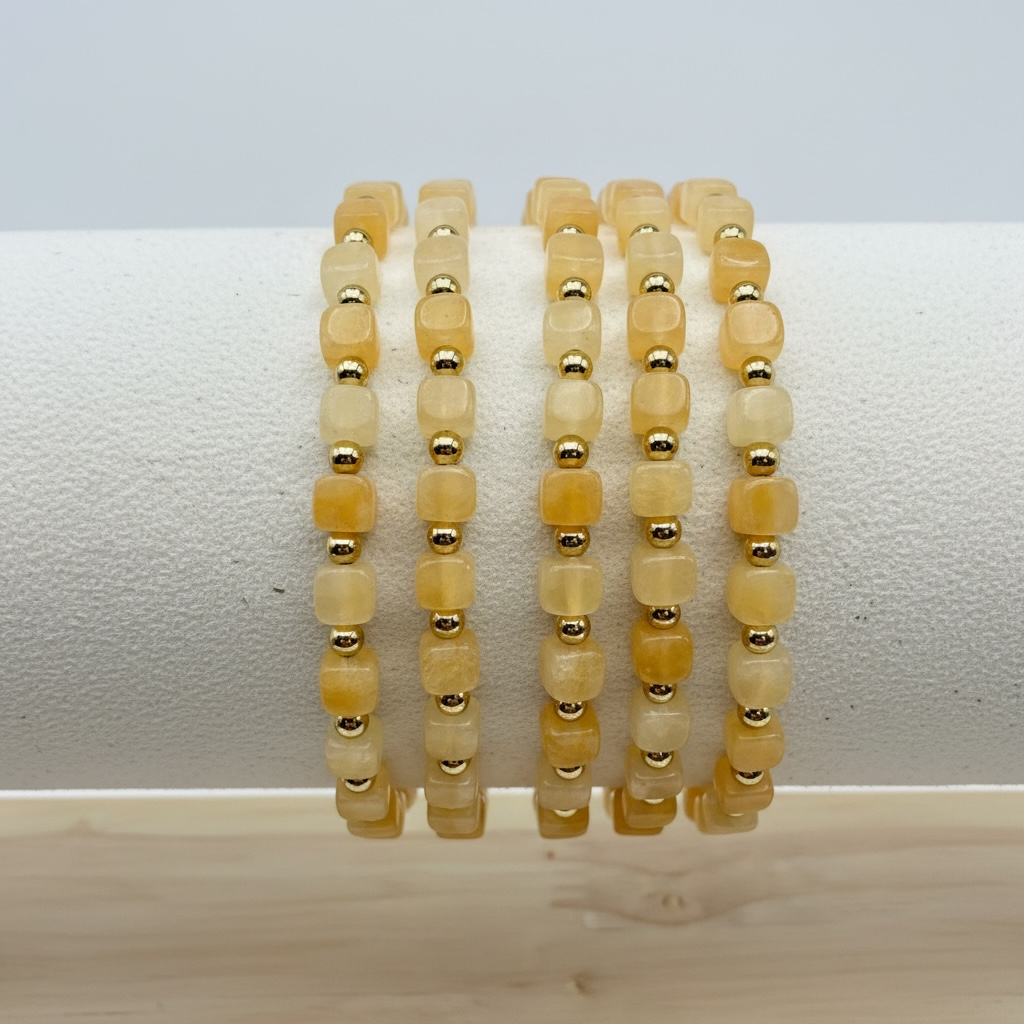 Mini Cubed Golden Healer Bracelet