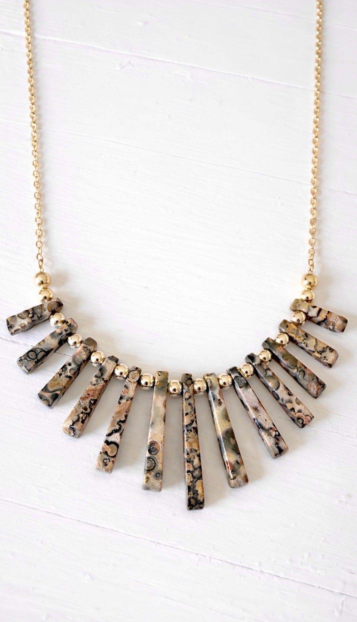 Radiant Earth- Fan Necklace Collection