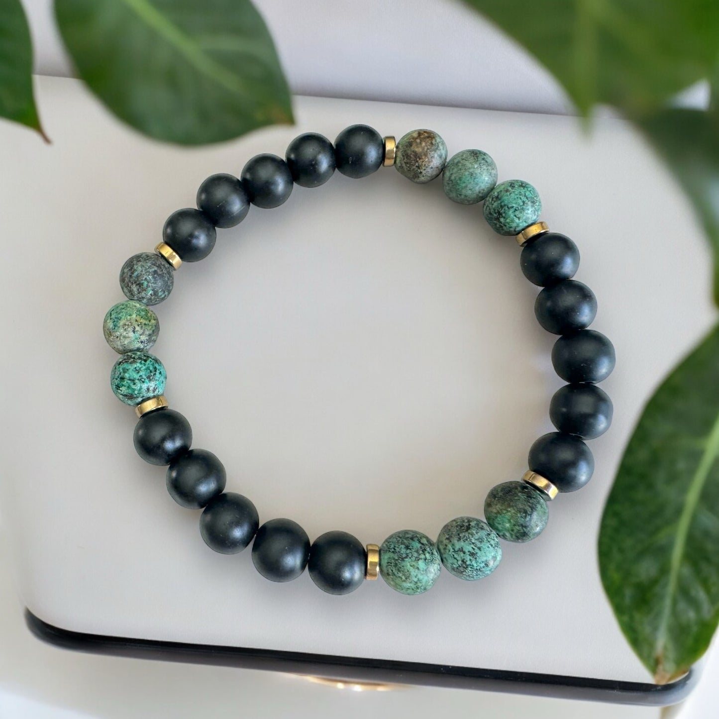 African Turquoise & Black Onyx