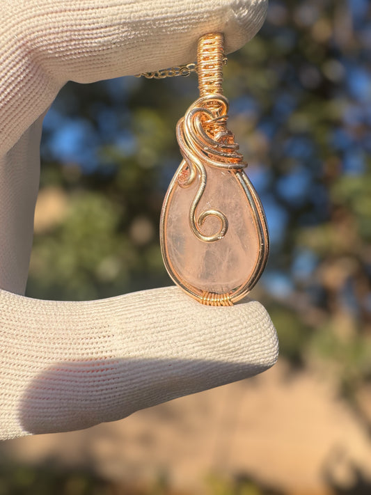Blushing- Wire Wrap