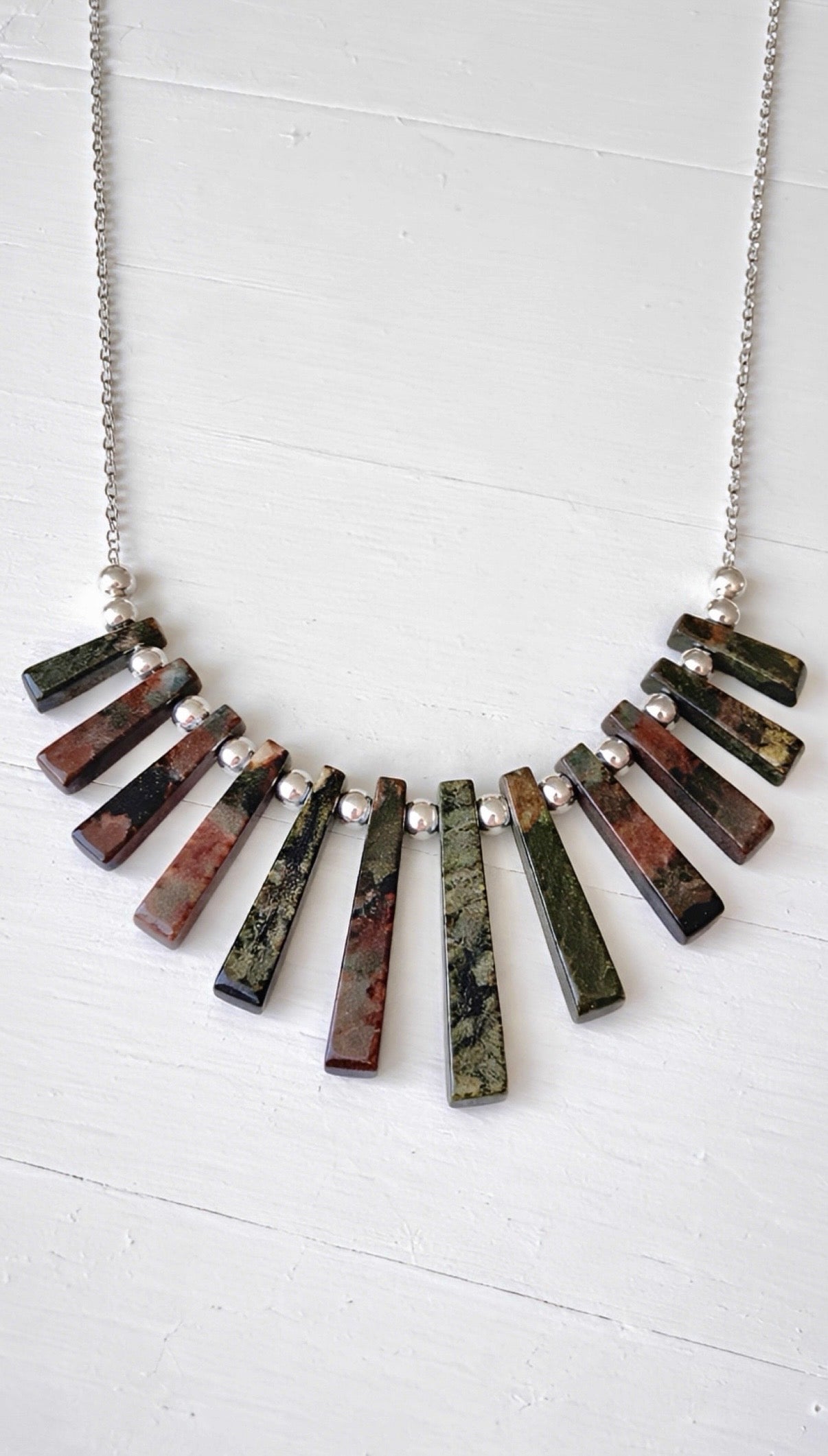 Radiant Earth- Fan Necklace Collection