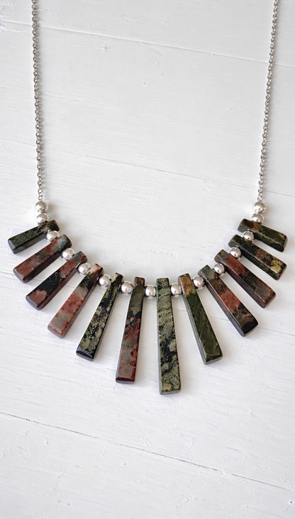 Radiant Earth- Fan Necklace Collection