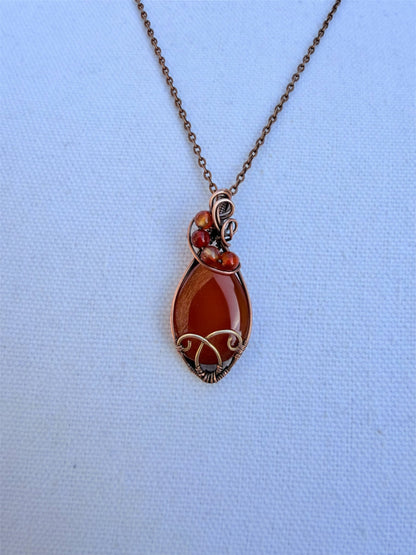 Year of the Fire Horse Collection: Agate & Carnelian Pendants