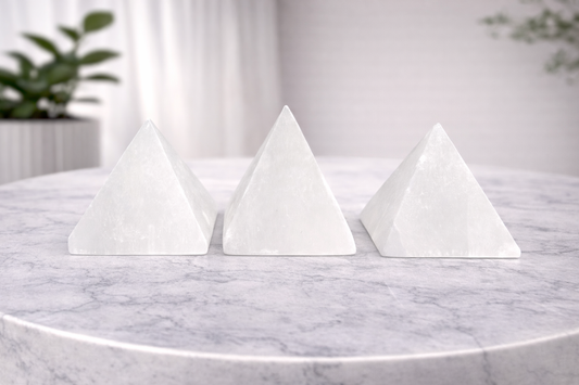 Selenite Pyramids (small)
