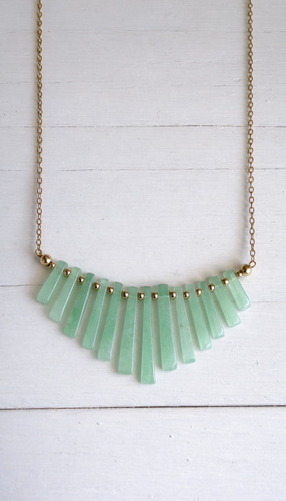 Radiant Earth- Fan Necklace Collection
