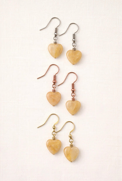 Golden Heart Earrings