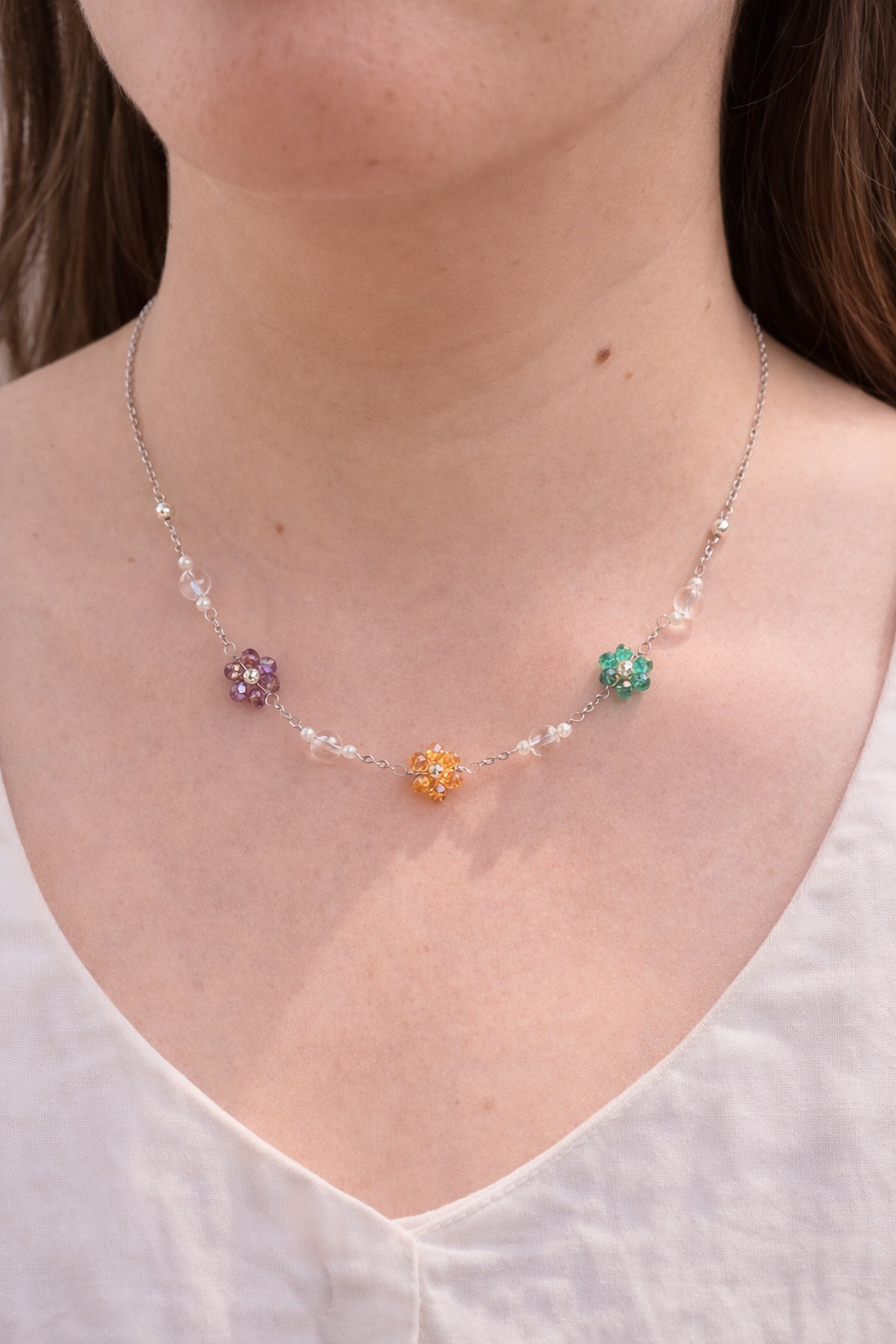 Blooming Flowers Necklace
