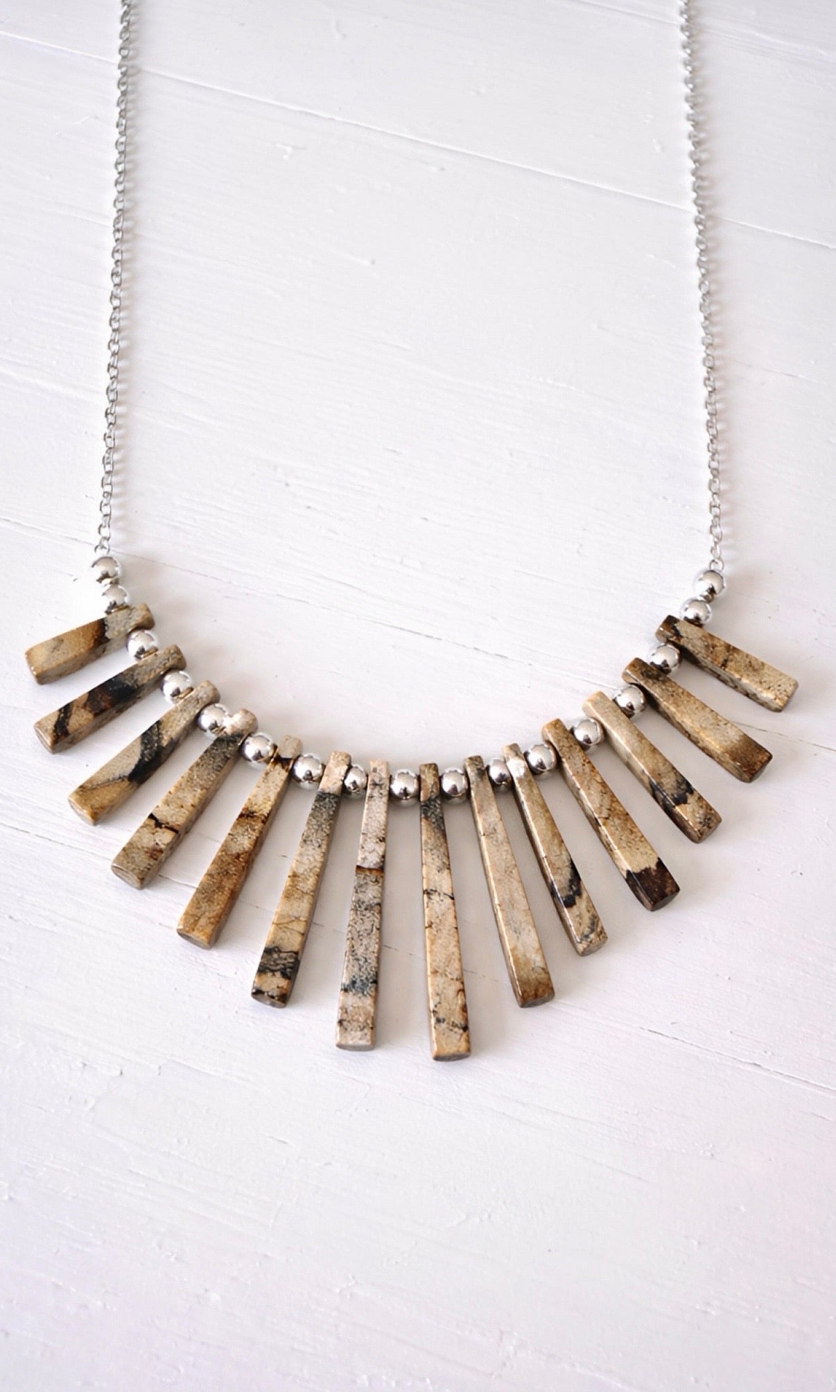 Radiant Earth- Fan Necklace Collection