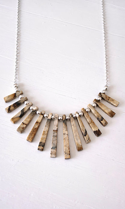 Radiant Earth- Fan Necklace Collection