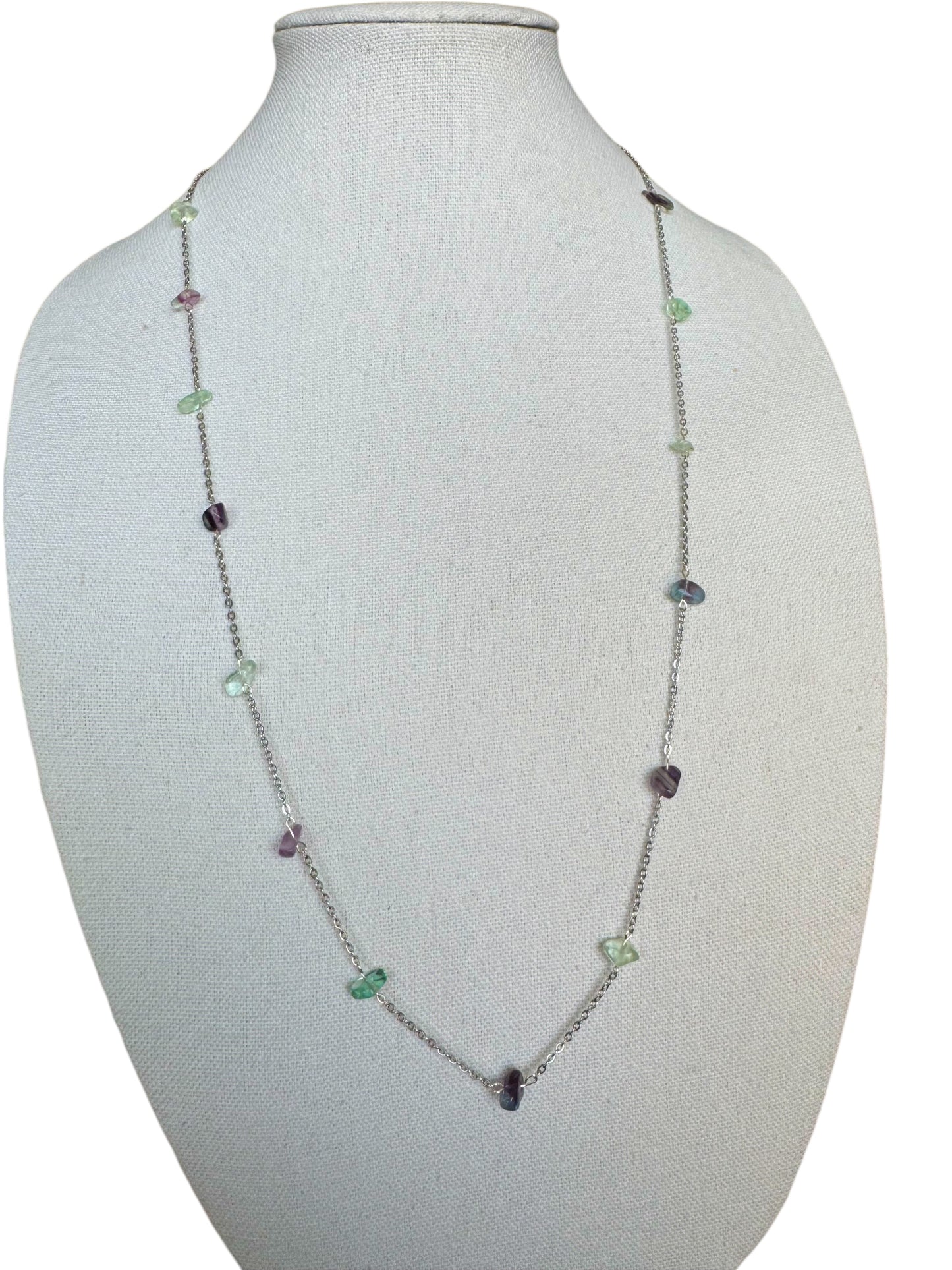 Rainbow Fluorite Necklace