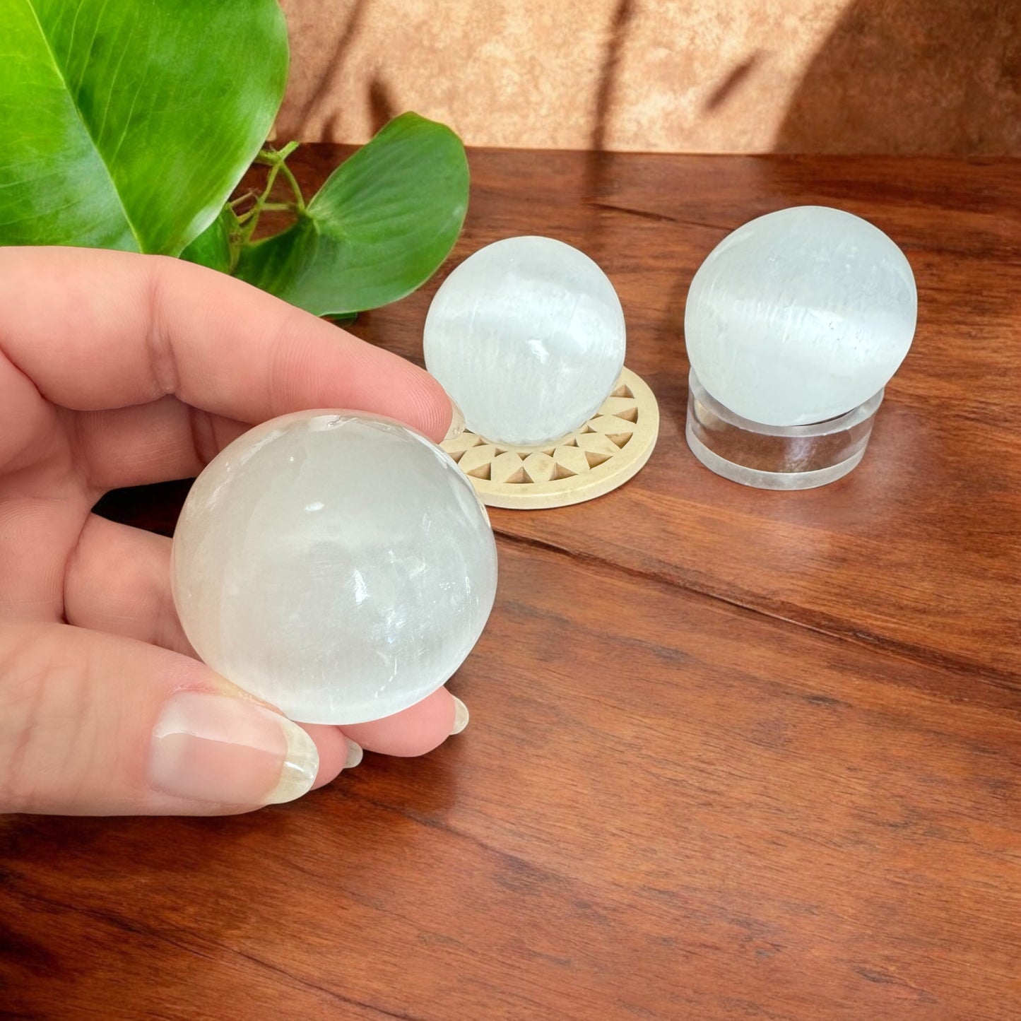 Mini Selenite Spheres