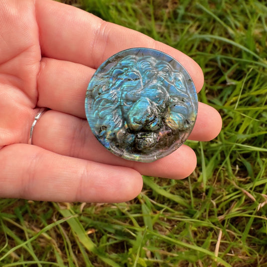 Labradorite Lion