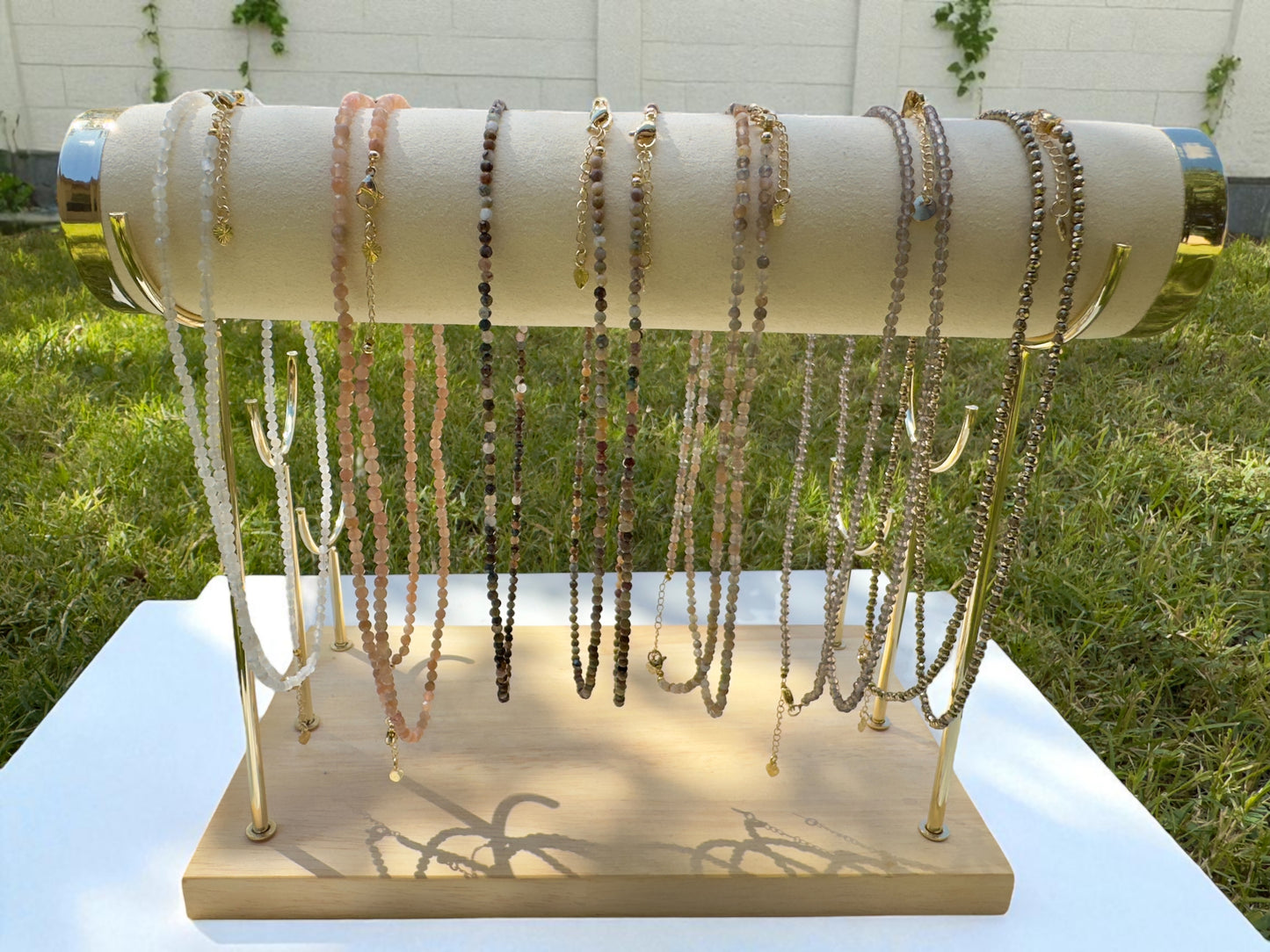 September Balance Collection- Dainty 15–17” Gemstone Necklaces