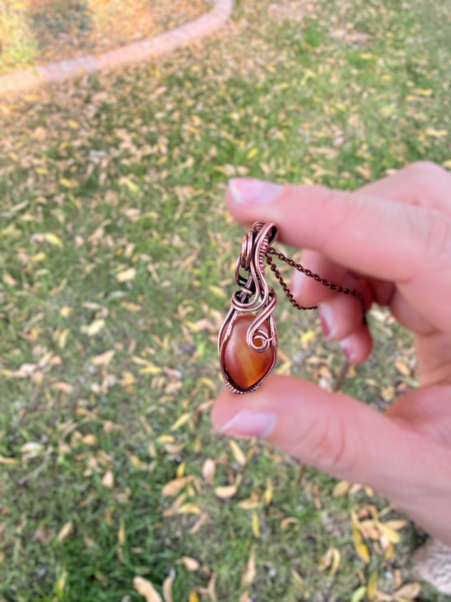 Moving Forward- Mini Wire Wrapped Necklace