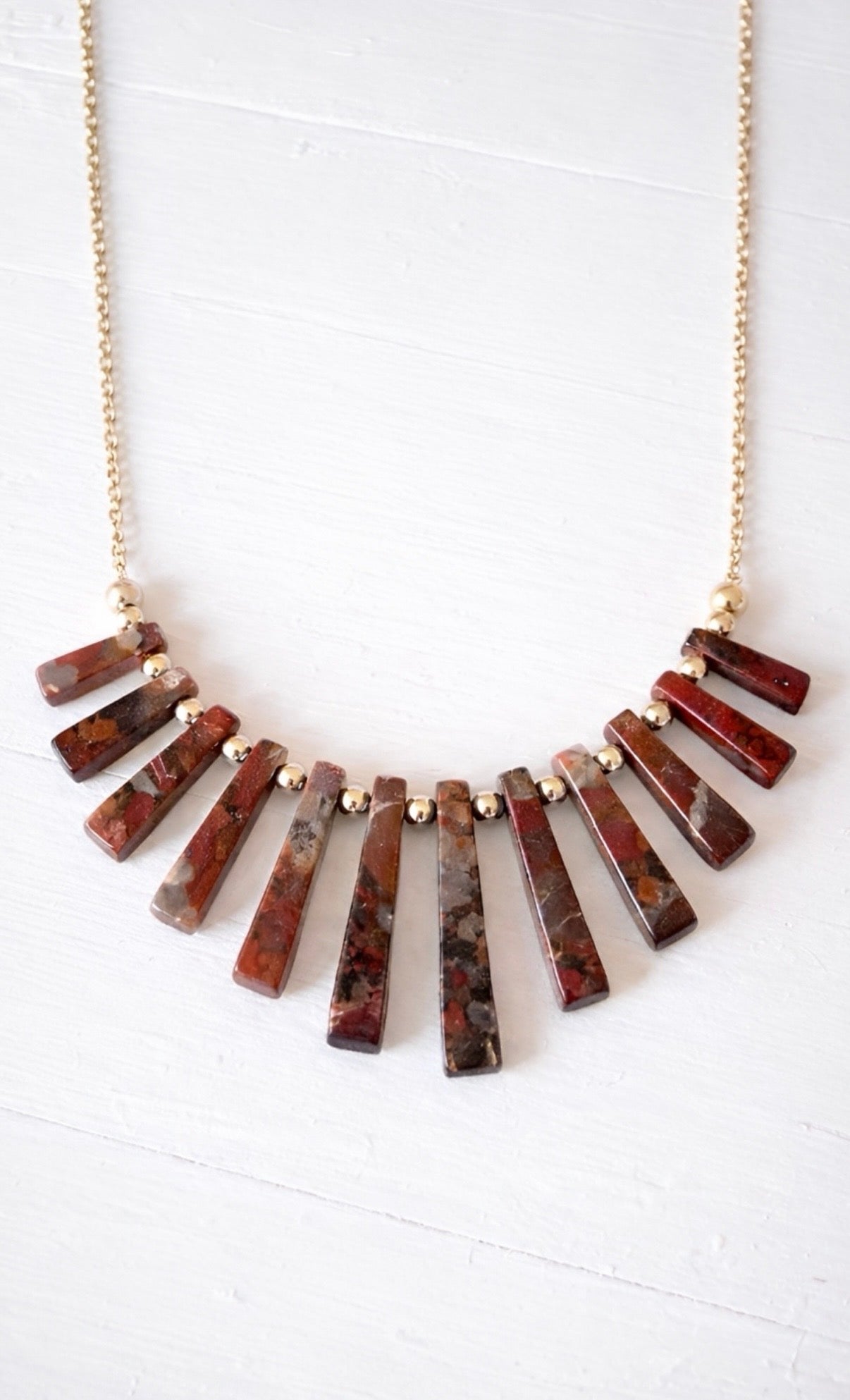 Radiant Earth- Fan Necklace Collection