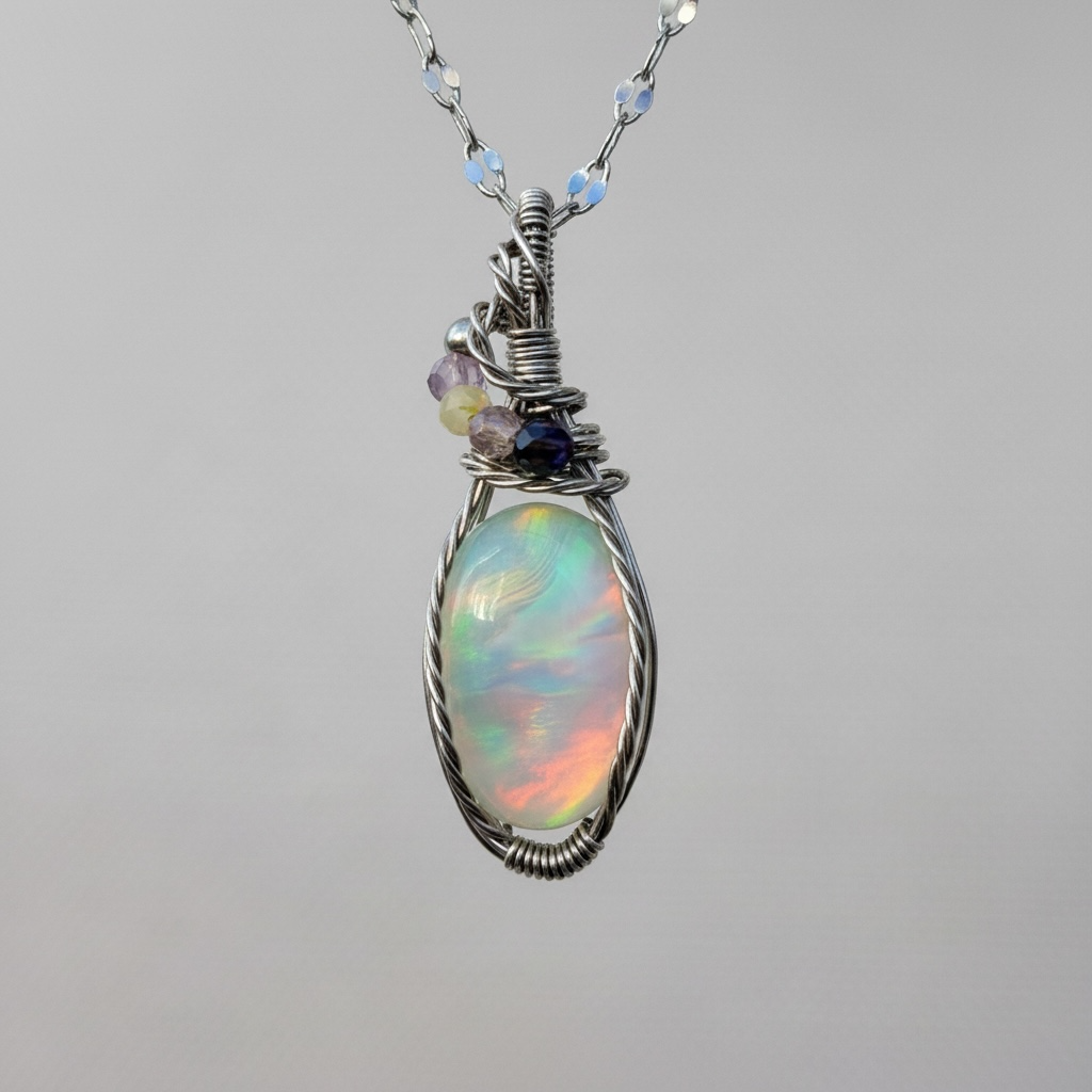 Aura Opal Doublet Pendants