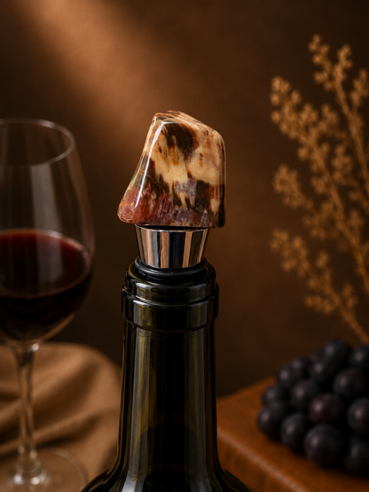 Mookaite Gemstone Wine Stopper
