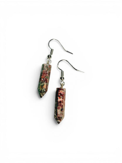 Leopardskin Jasper Earrings