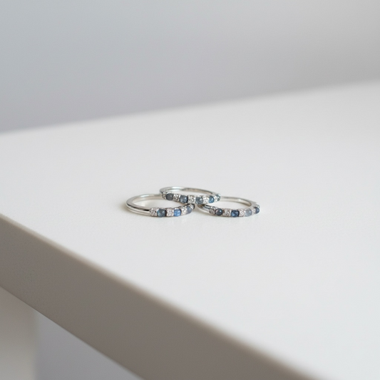 Adjustable Labradorite Rings