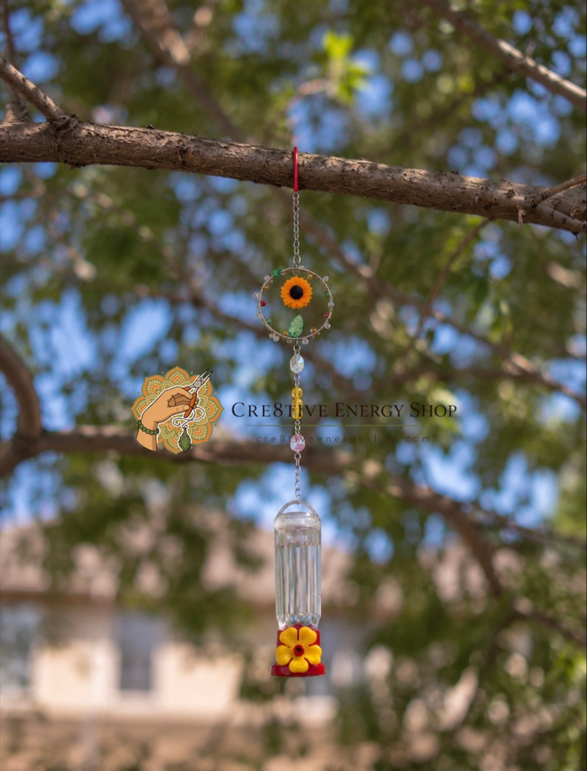 Sunflower Sun Catcher Hummingbird Feeder