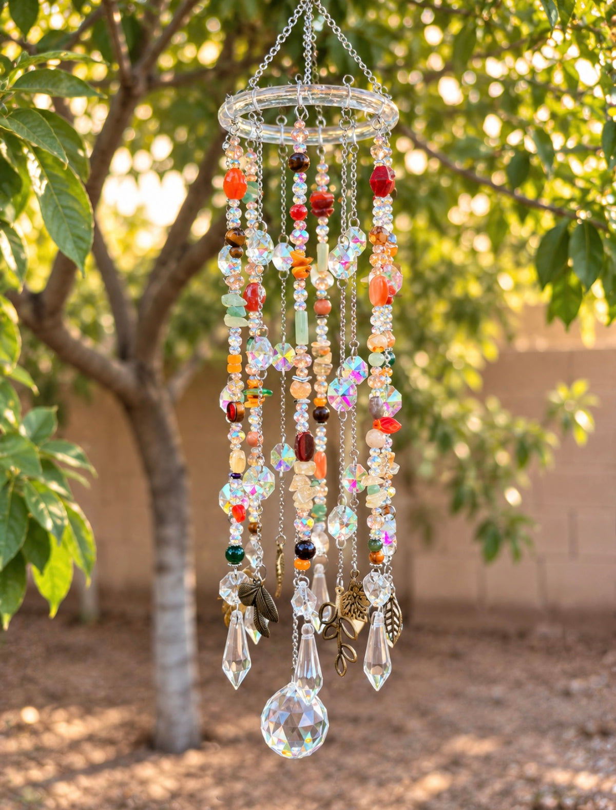 Wishes Among the Leaves Suncatcher