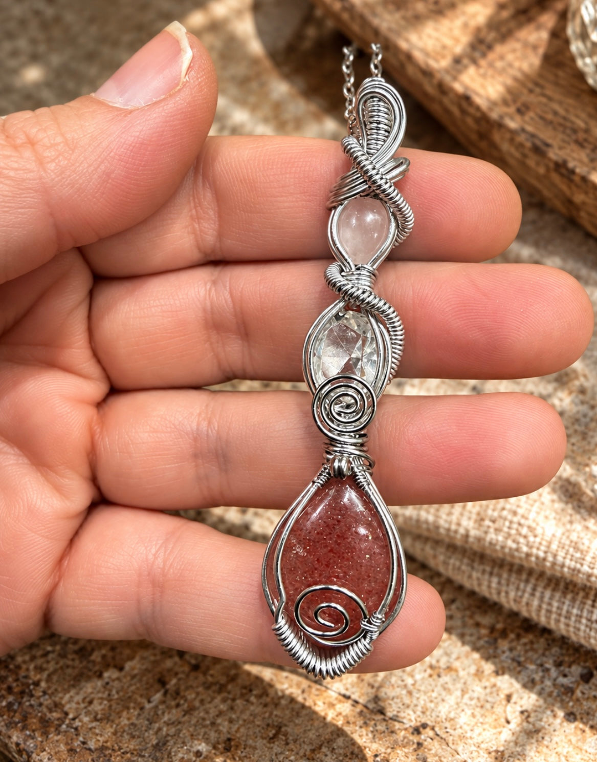 Rosewater Pendant