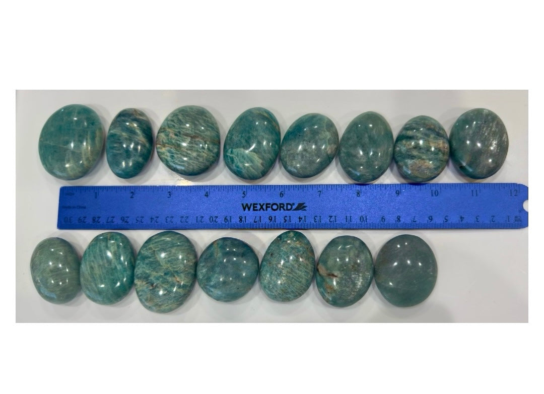 Amazonite Palm-stones