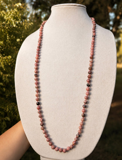 Rhodonite 30–32” Layering Necklace