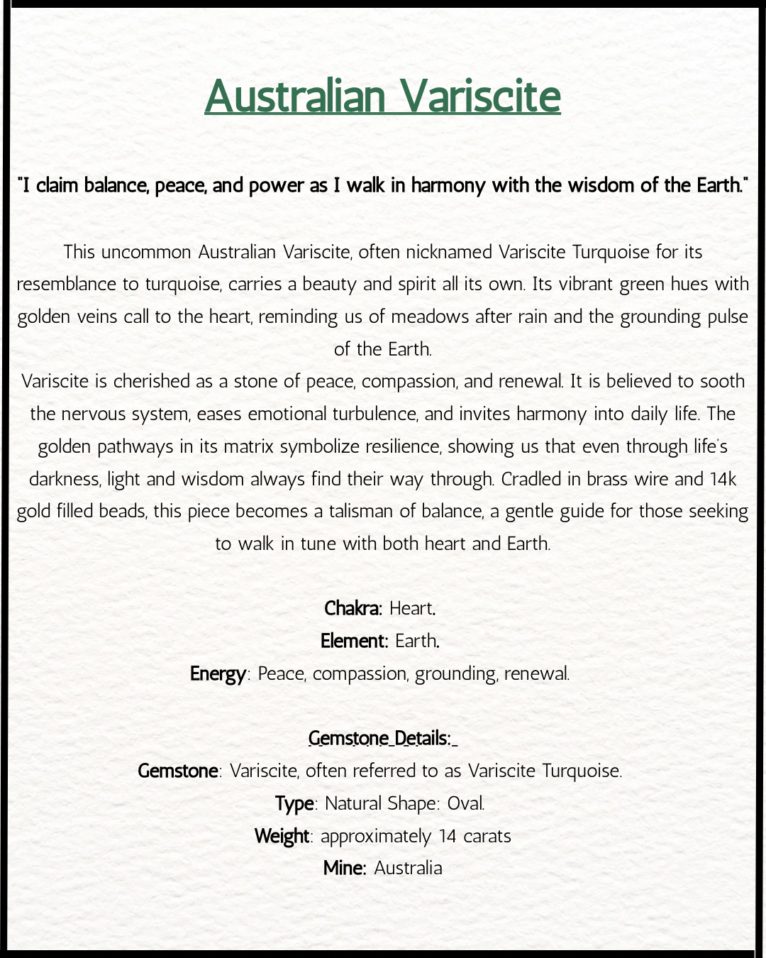Australian Variscite