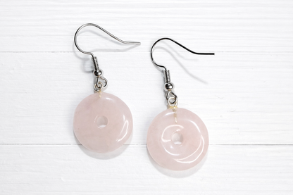 Rose Quartz Earrings (Different Shapes)