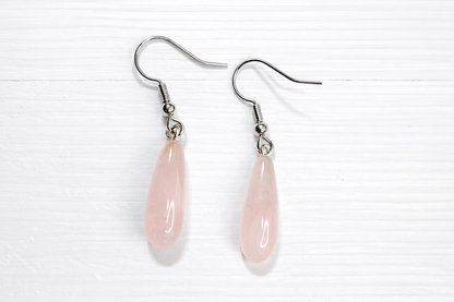 Rose Quartz Earrings (Different Shapes)