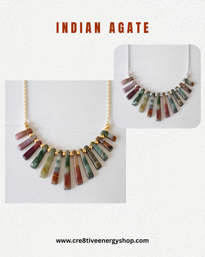 Radiant Earth- Fan Necklace Collection