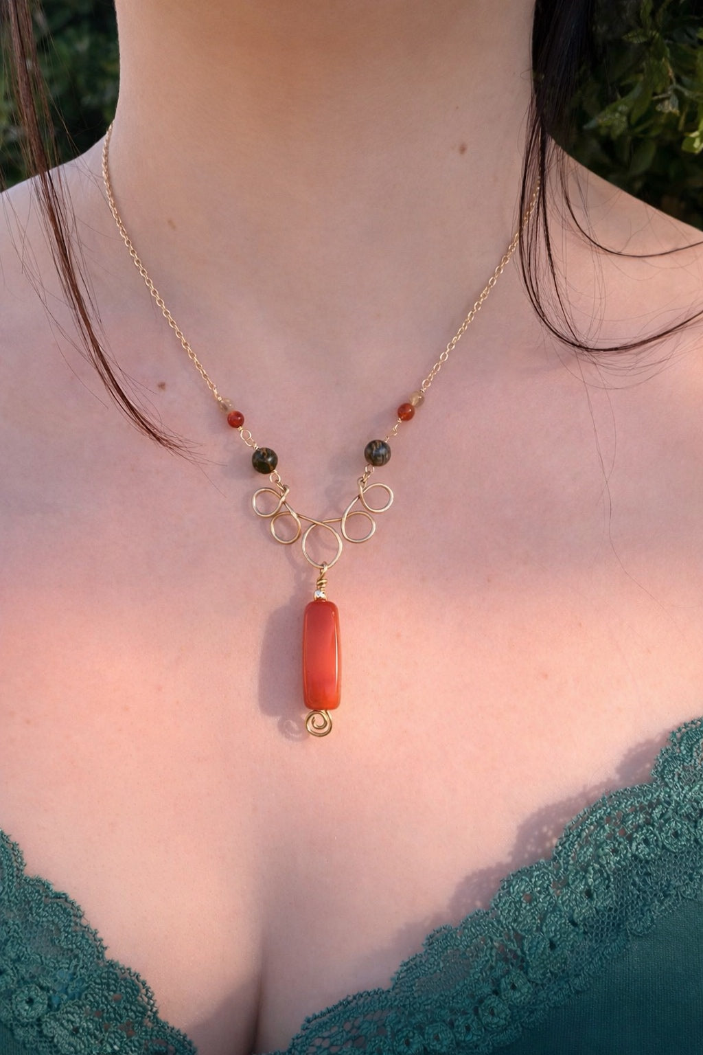 Ember & Ink Hammered Necklace