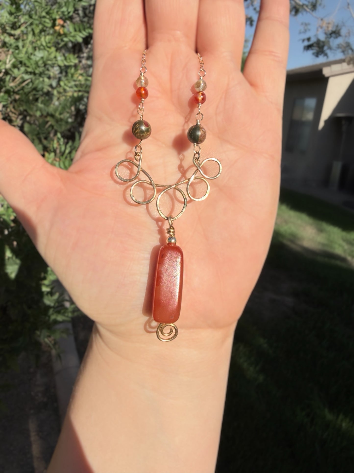 Ember & Ink Hammered Necklace