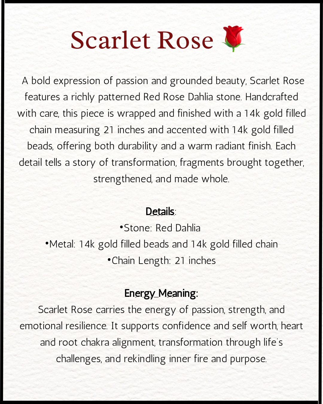 Scarlet Rose