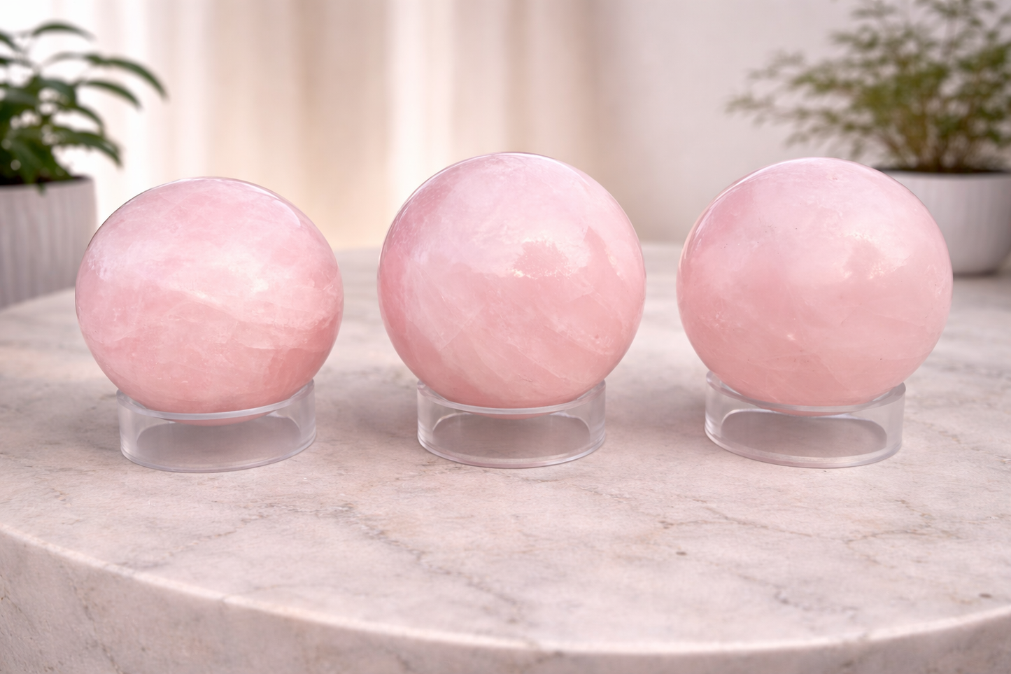 Rose Quartz Spheres