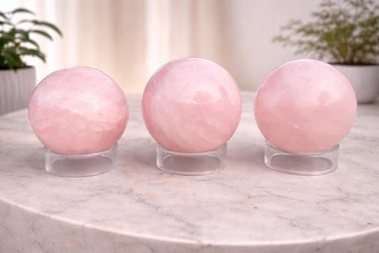 Rose Quartz Spheres