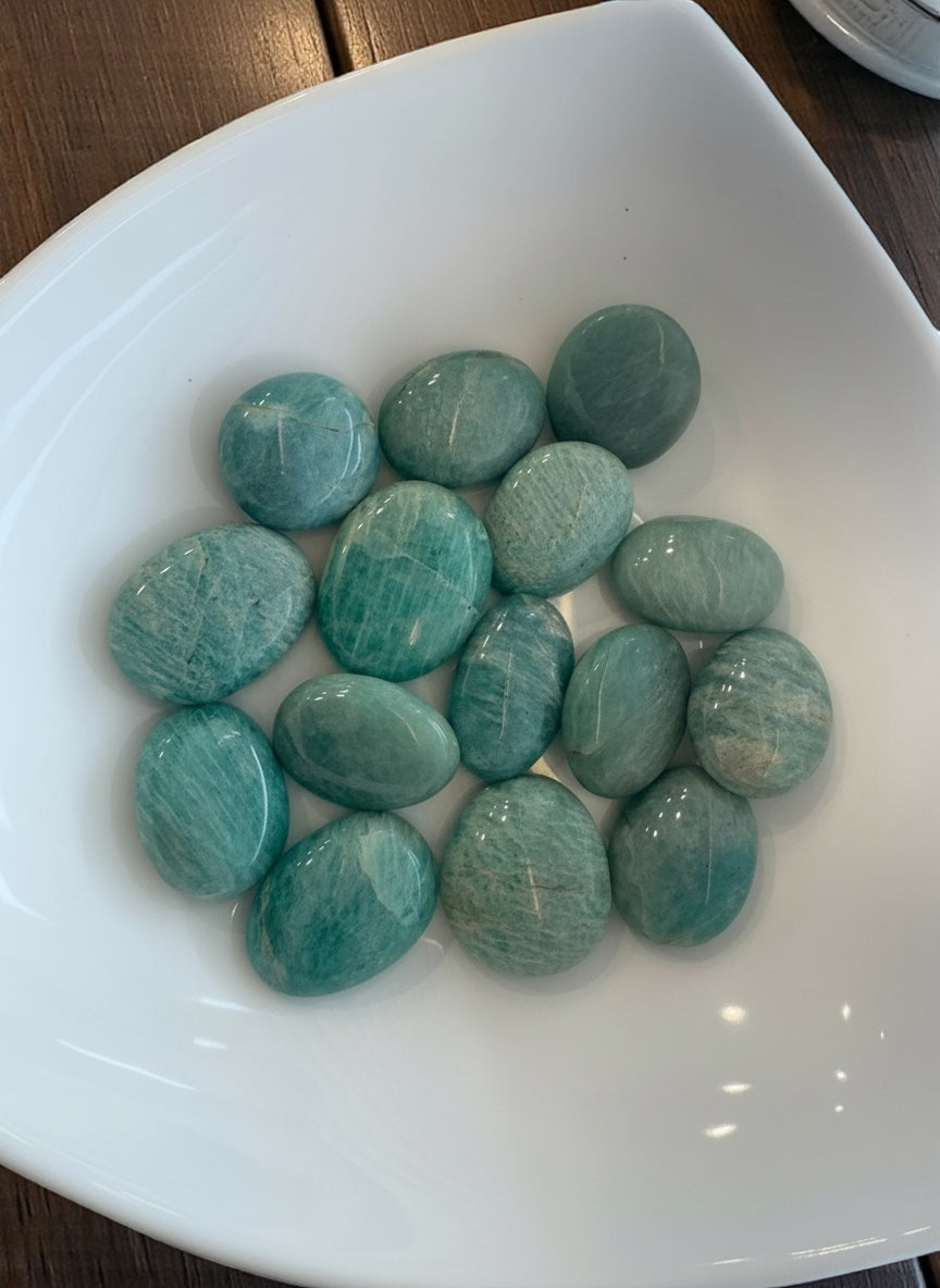 Amazonite Palm-stones