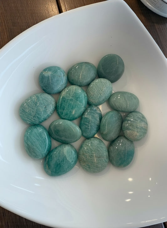Amazonite Palm-stones