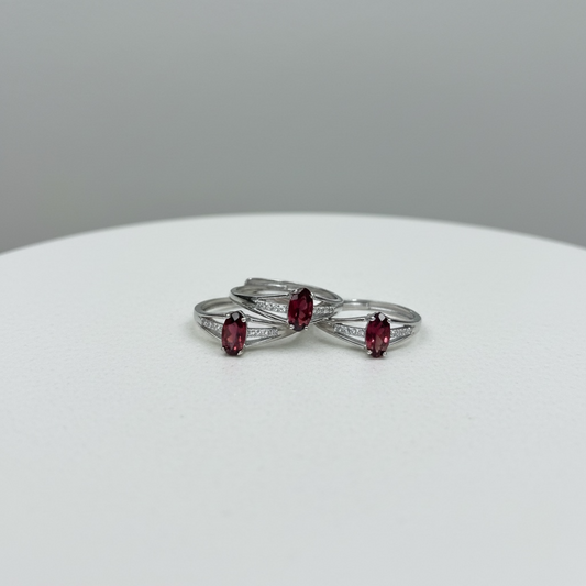 Adjustable Garnet Rings